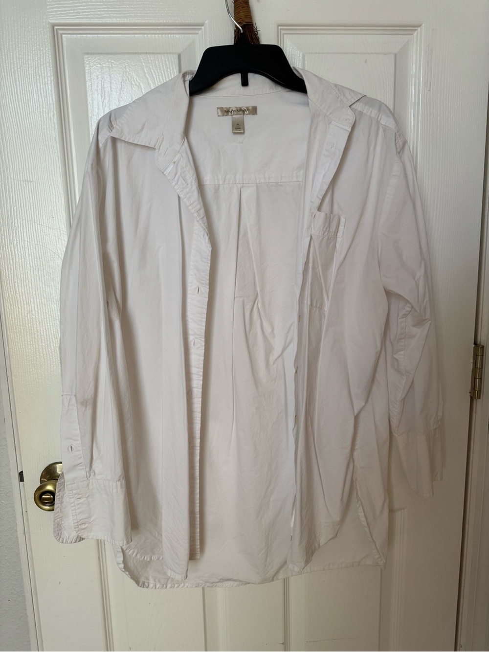 Banana Republic White Button-Down Shirt